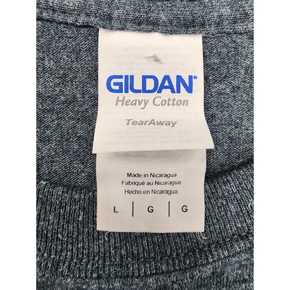 Gildan Listen Santa I Can Explain Tee Size L Gray Funny Humor Christmas Holiday - Picture 3 of 10